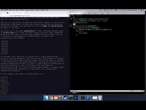 Advent of Code 2018 - Day 25