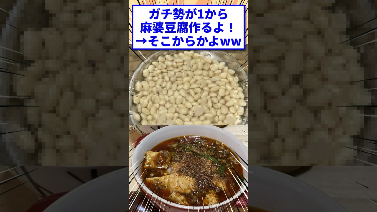 豆から麻婆豆腐を作る #shorts