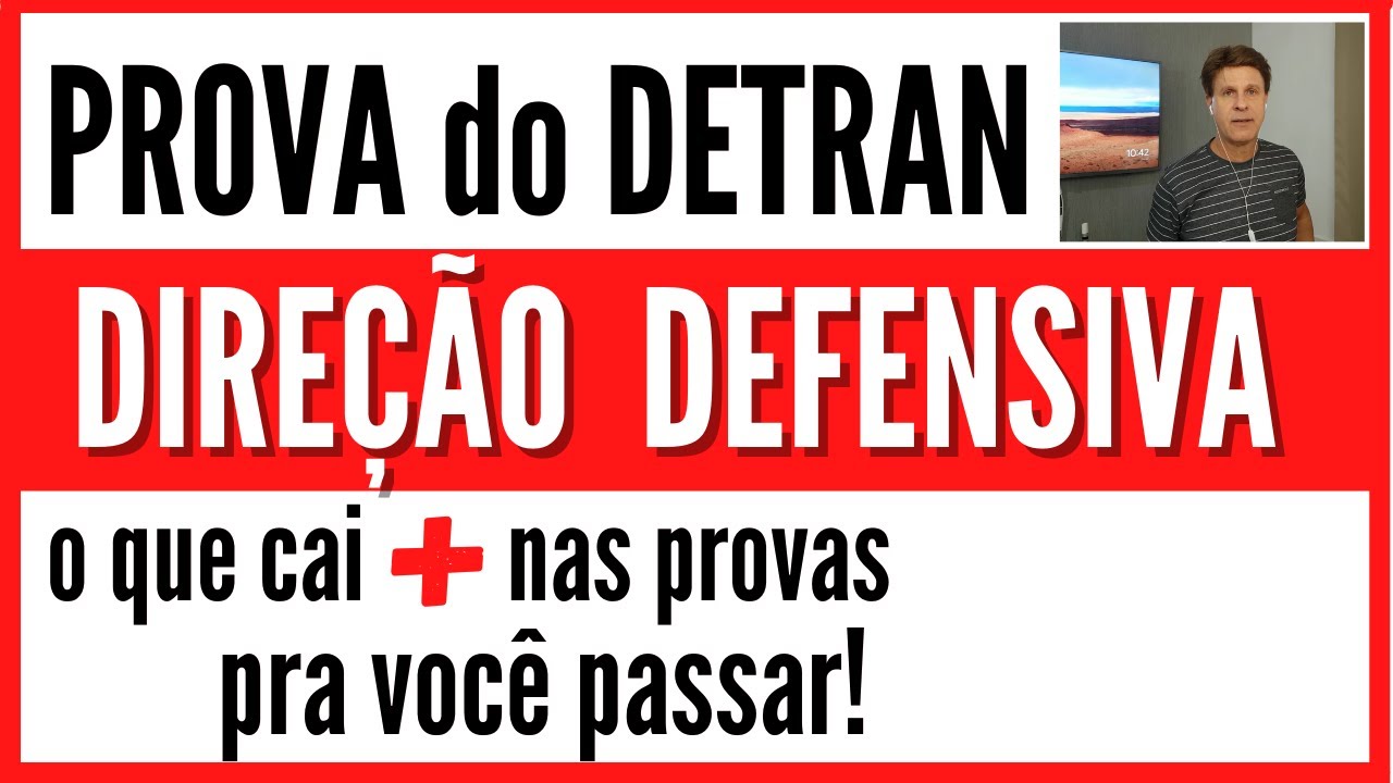 PROVA DO DETRAN – DIREÇÃO DEFENSIVA – SOMENTE O QUE CAI EM PROVAS PARA VOCÊ PASSAR DIRETO