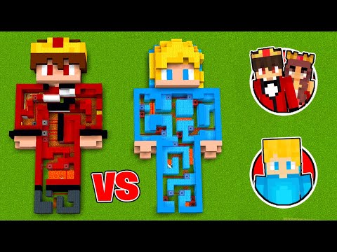 Ich CHEATE mit meiner PRO MAMA in SEMLAKI LABYRINTH vs. UKRI LABYRINTH XXL in Minecraft!
