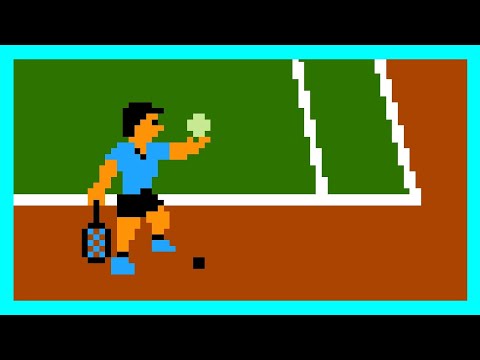 Tennis (Famicom, 1984 / NES, 1985) — Singles Game | Level 5 — Old Video 🎾🕹️📼