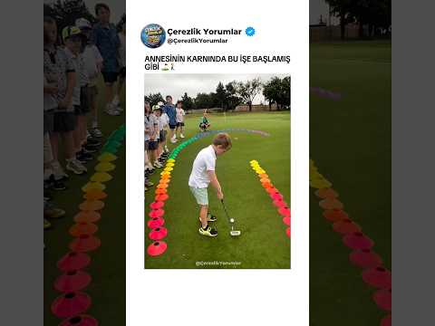Golf oynamaya annesinin karnında başlamış