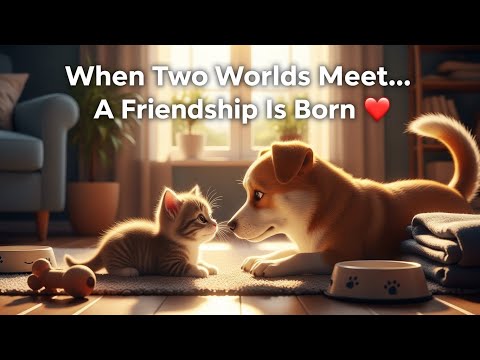 When a Cat & Dog Become Family 🐱🐶 | The Cutest Friendship You’ll Ever See