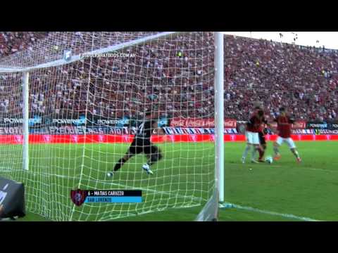 Gol de Caruzzo.San Lorenzo 2 Huracán 1.Fecha 5.Torneo Primera División 2015.FPT