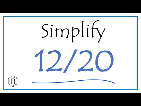 How to Simplify the Fraction 12/20