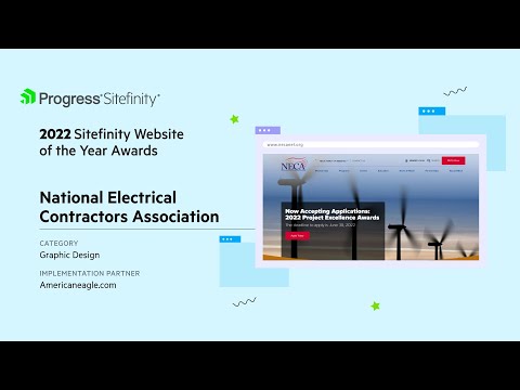 National Electrical Contractors Association: 2022 Website of the Year Award Winner, Graphic Design