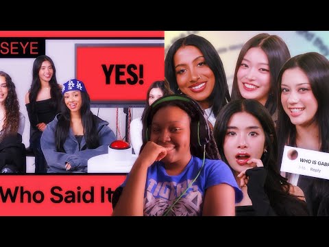 KATSEYE PLAY WHO SAID IT & KATSEYE GO STRAIGHT TO THE COMMENTS REACTION