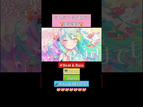 だんだんできあがる💝 #愛言葉V #初音ミク #DECO27