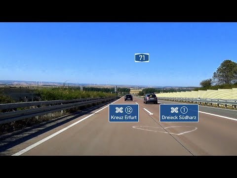 🇩🇪 A71: AK Erfurt - AD Südharz (3.5x)