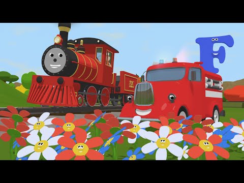Learn about the Letter F - The Alphabet Adventure With Alice And Shawn The Train