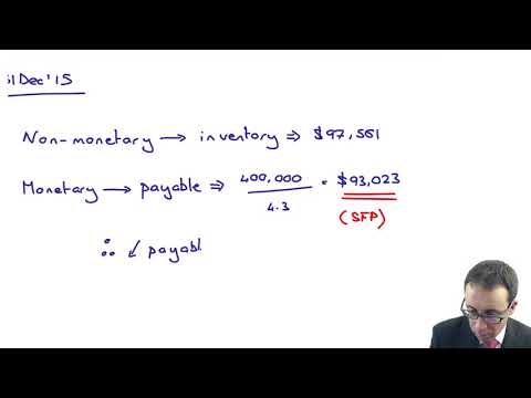 Foreign currency - Example 1 - ACCA (SBR) lectures