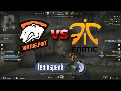 [POL] [POV] Virtus.Pro vs Fnatic - Map 1 @ ESL One Katowice 2015 [50fps]