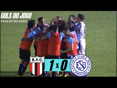 BOTAFOGO SP  1 X 0 SÃO BENTO - GOLS DO JOGO - PAULISTÃO 23