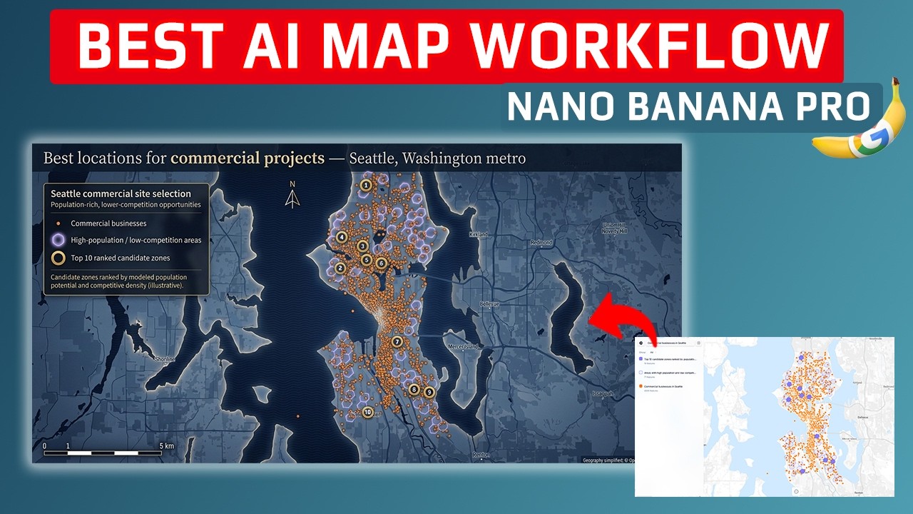 ULTIMATE AI Mapping Workflow: GIS Maps with Nanabanana PRO Workflow