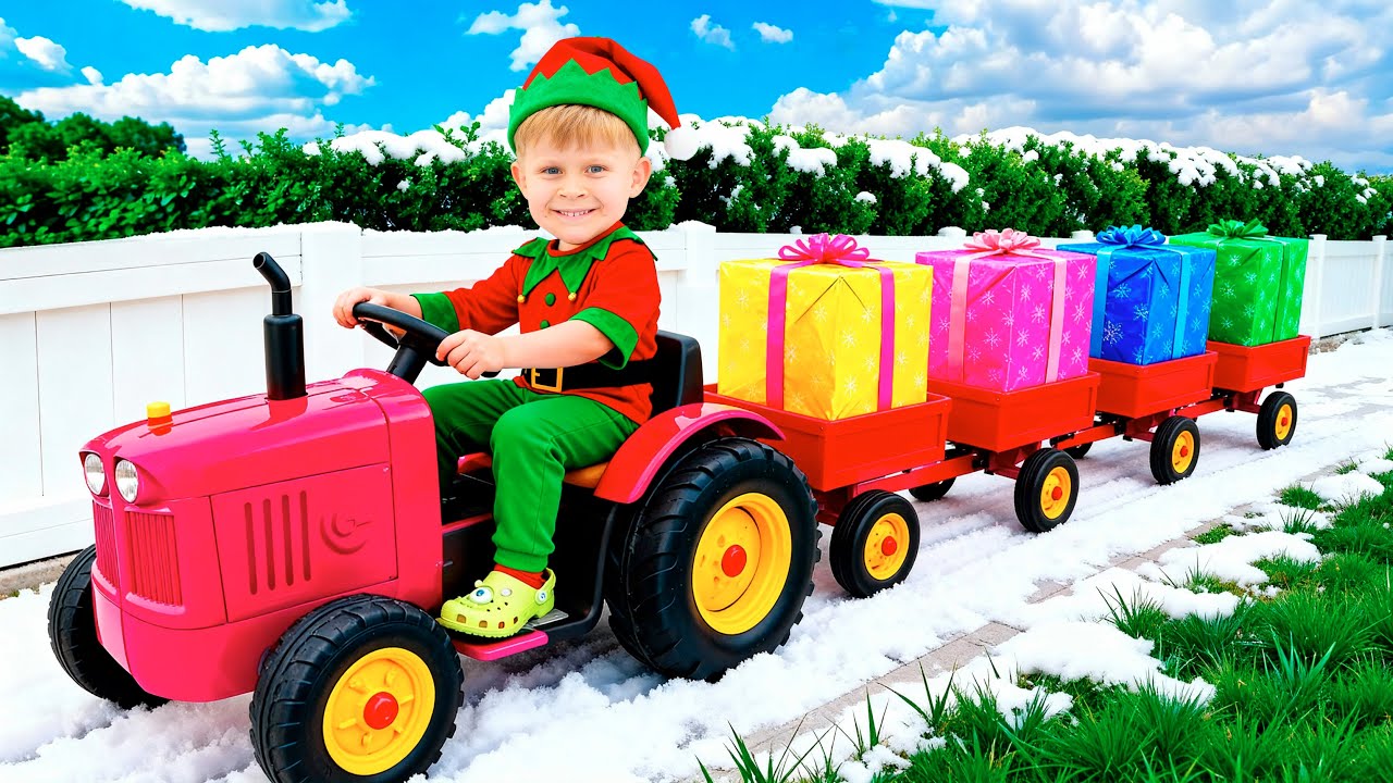 Oliver and His Friends Help Santa Pack Christmas Gifts