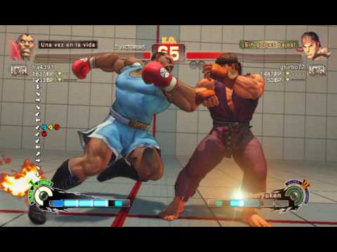 Batalla de Ultra Street Fighter IV: Balrog vs Ryu