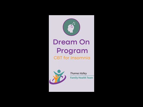 Dream On: CBT for Insomnia Group Promo