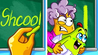 OMG! Pears Went To A School! Cheating Tricks Funny