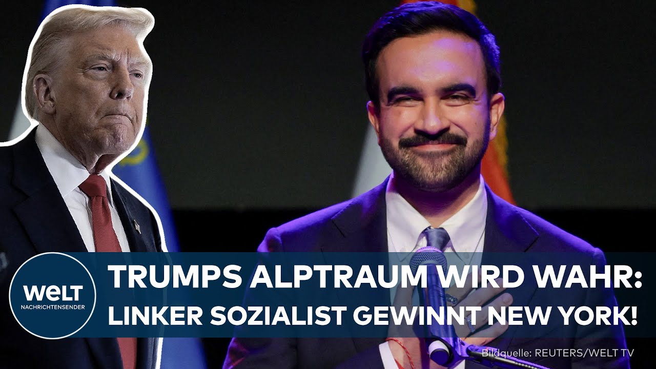 NEW YORK: Paukenschlag in den USA! Linker Demokrat Zohran Mamdani gewinnt die Bürgermeisterwahl!