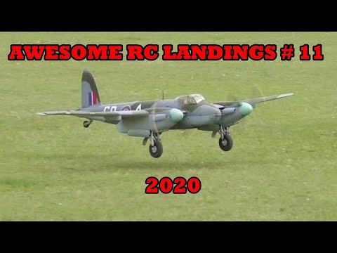 "AWESOME RC LANDINGS" - WW2 FIGHTERS LANDING COMPILATION # 11 - 2020