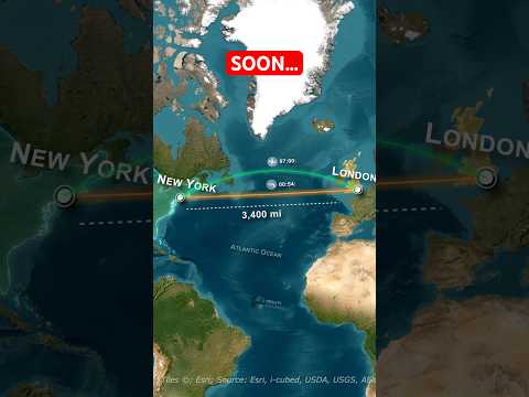 From London to New York in Under 1 Hour? 🔥🇬🇧🇺🇸 #shorts #facts #facts #uk #usa #travel #countries