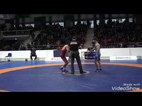 AzÇ-2017: Əfqan Xaşalov - İslam Bazarqanov / 57 kq, 1/2 final