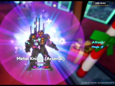 LV 100 METAL KNIGHT UNIQUE 120K DPS + Drones [Showcase]  ( ROBLOX Anime Adventures )