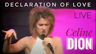 CÉLINE DION - Declaration of love (Live / En public) 1996