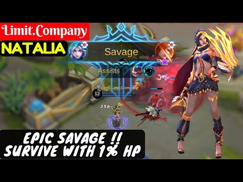 EPIC SAVAGE !! Survive With 1% HP [Limit.Company Natalia] | Limit.Company Natalia Gameplay And Build Video