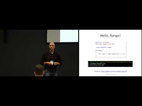 Eric Niebler, Ranges for the Standard Library at C++ Siberia 2015