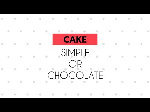 Cake Eggless (Simple or Chocolate)