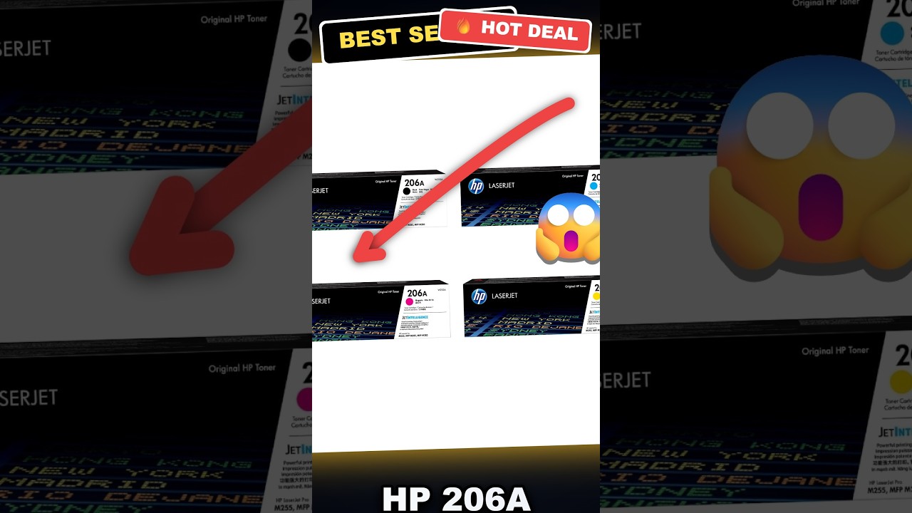 HP 206A Toner Cartridge Bundle Unboxed: Reliable Printing for HP Color LaserJet Pro M255