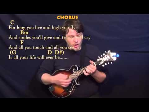 Breathe (Pink Floyd) Mandolin Cover Lesson with Chords/Lyrics
