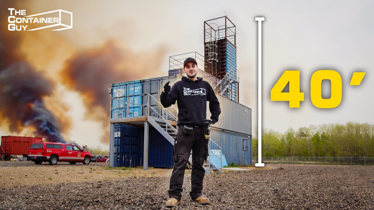 We Built a Firefighter Training Facility out of Shipping Containers!