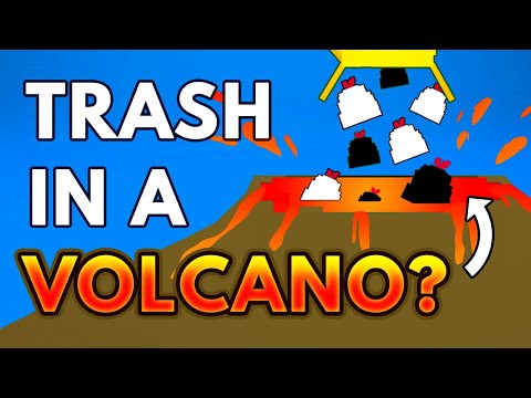 What if We Toss All Our Trash in an Active Volcano?