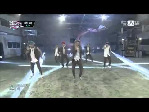 Live] EXO   Growl (엑소) 으르렁 1st Comeback 130801   YouTube