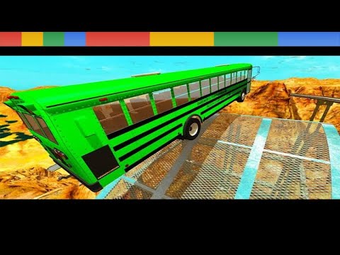 BeamNG drive - Canyon Of Speed High Speed Random Car Jumps