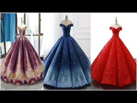 gown ke gale ki design