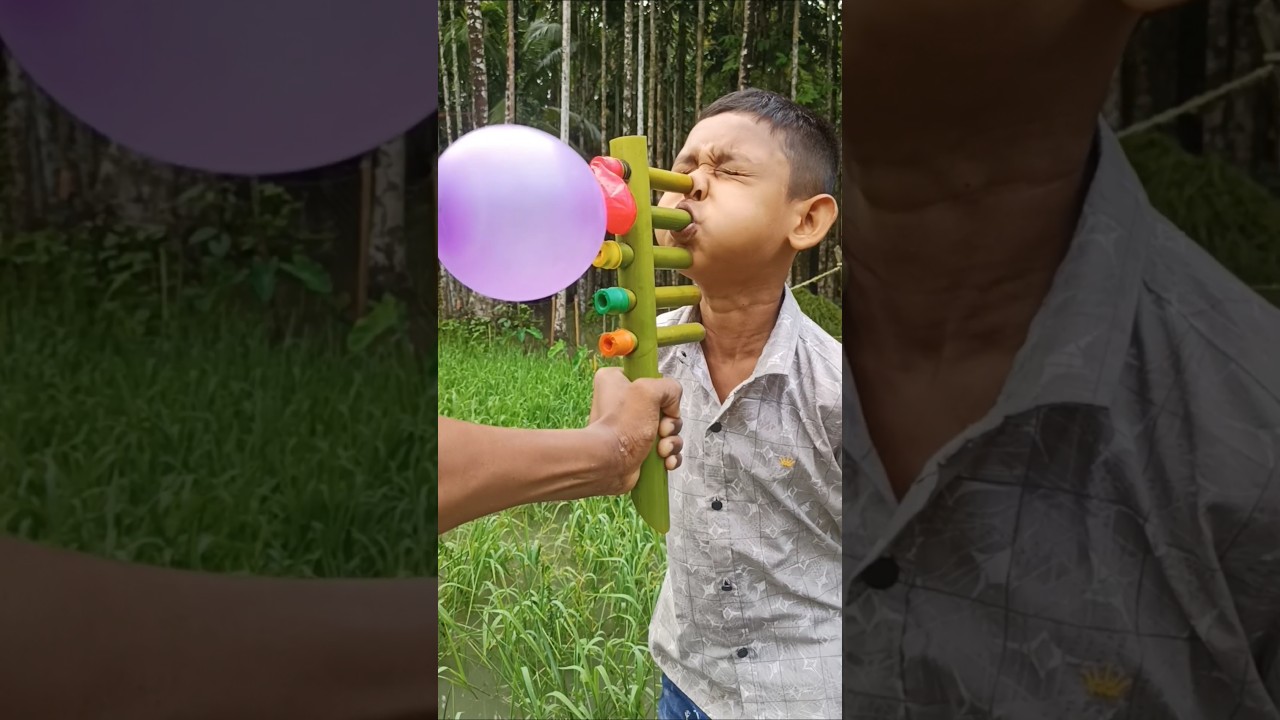 Creative Bamboo Balloon Toy | Amazing 5 Tube DIY Craft Idea