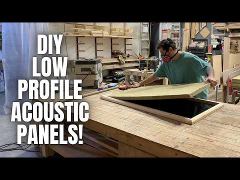 DIY Low Profile Acoustic Panels! With Beveled Edge!