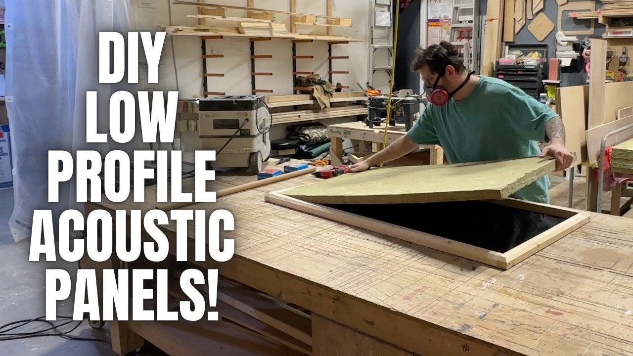 DIY Low Profile Acoustic Panels! With Beveled Edge!
