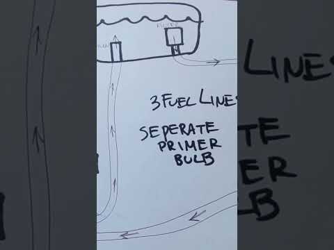 3 fuel lines and separate primer bulb