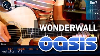 Cómo tocar "Wonderwall" Oasis en Guitarra Acústica (HD) Tutorial COMPLETO - Christianvib