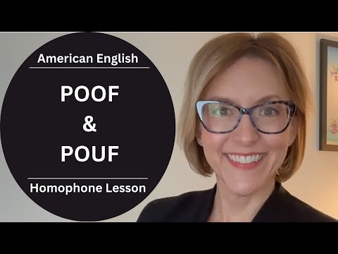 學會怎麼唸 POOF & POUF！美式英文同音詞大解析 | #英文 #發音教學 (Learn to Pronounce POOF & POUF | American English Homophones | #English #Pronunciation Lesson)