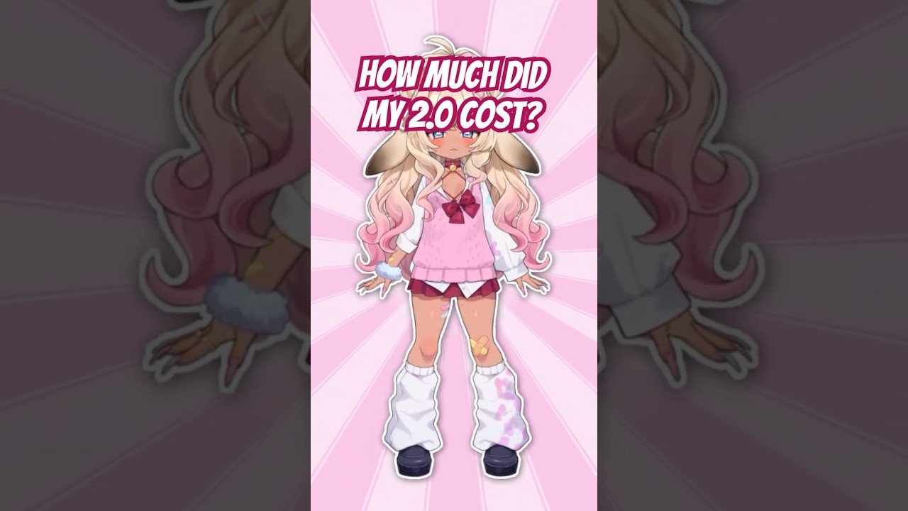 I spent THIS MUCH on my VTUBER REBRAND! 💰💵😭#shorts #vtuber