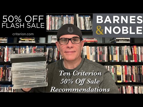 10 CRITERION FLASH SALE AND BARNES & NOBLE 50% OFF RECOMMENDATIONS