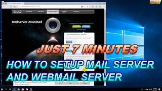 How to setup Mail Server and Webmail Server for Windows