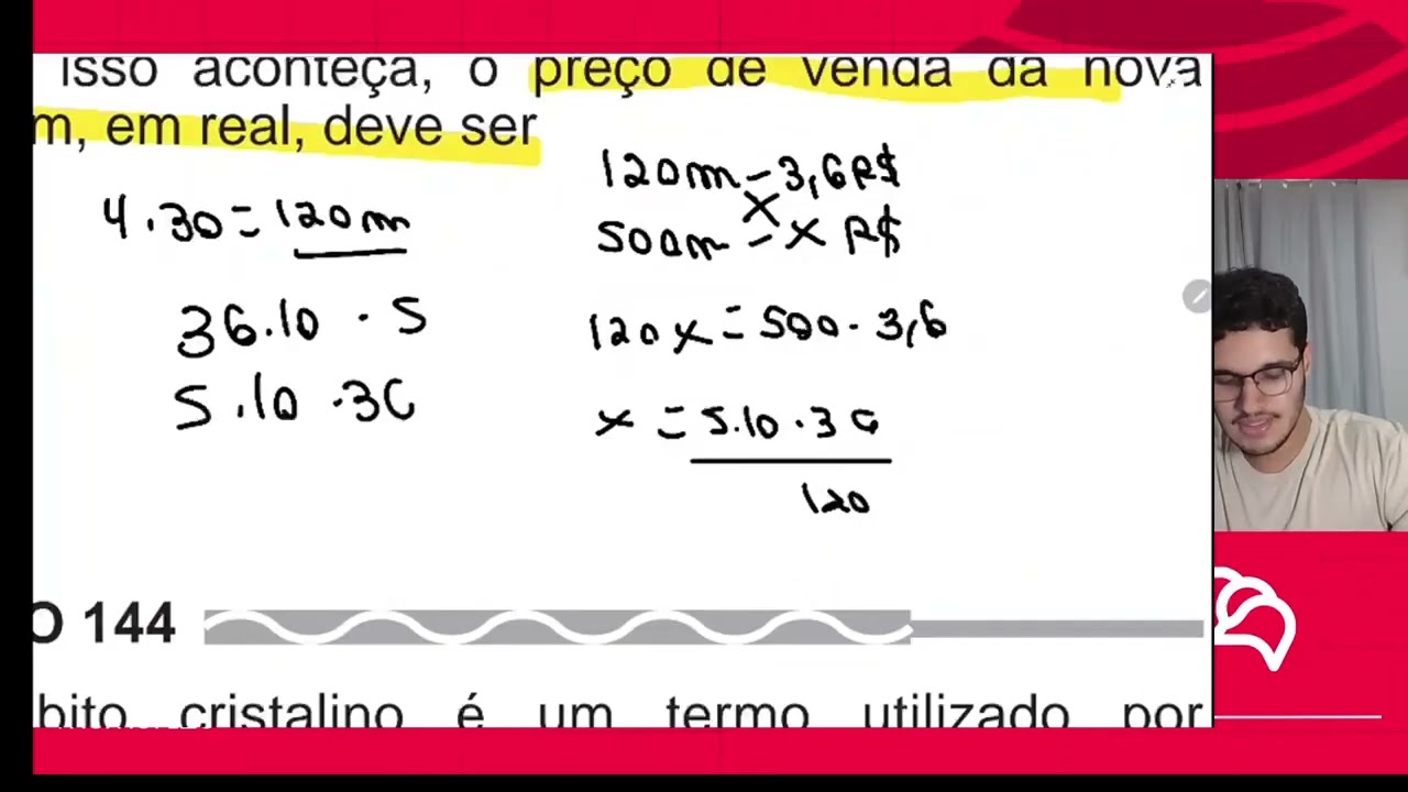 Resolução em Vídeo — Questão 152 ENEM 2017 PPL