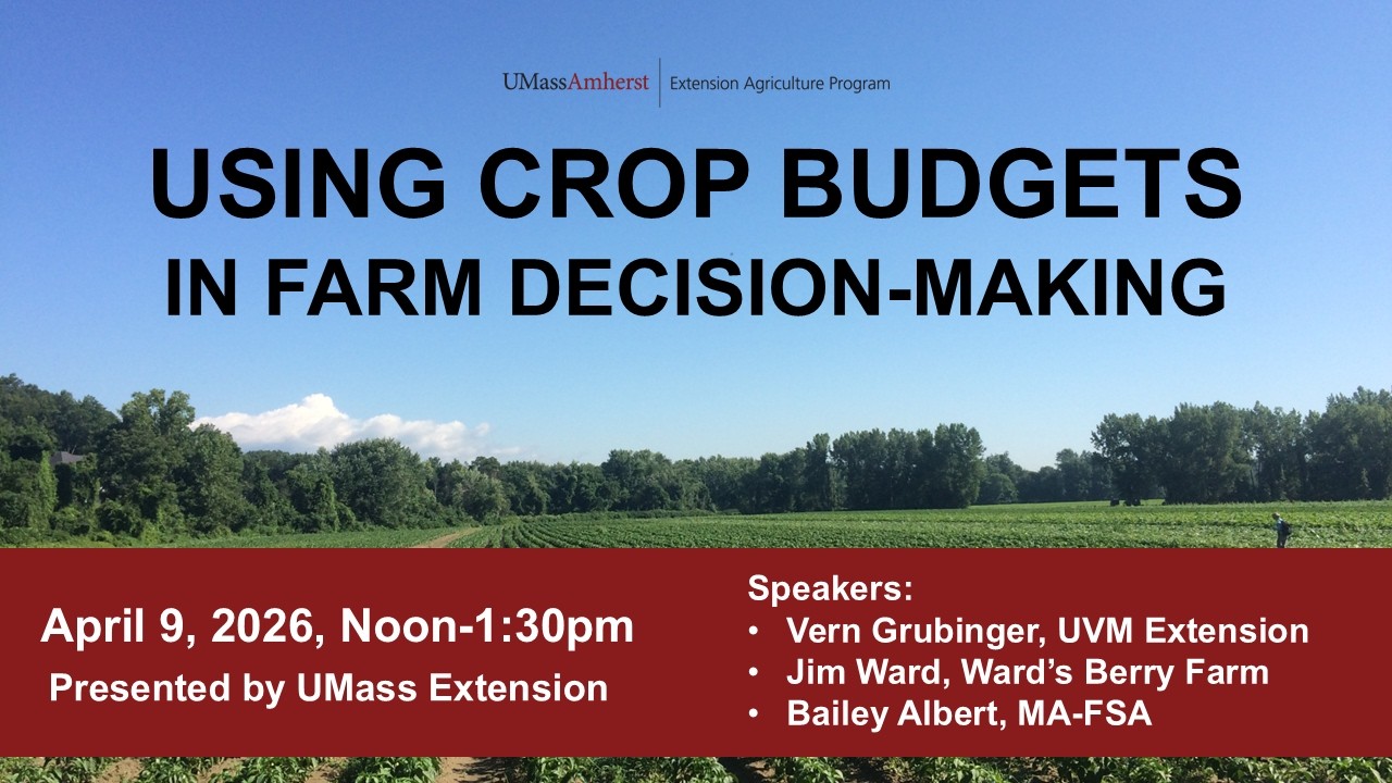 Enterprise budgets: Using Crop Budgets in Farm Decision-Making