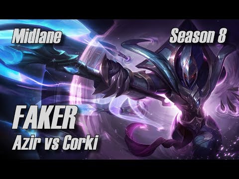 Faker - Azir vs Corki Midlane - Season 8